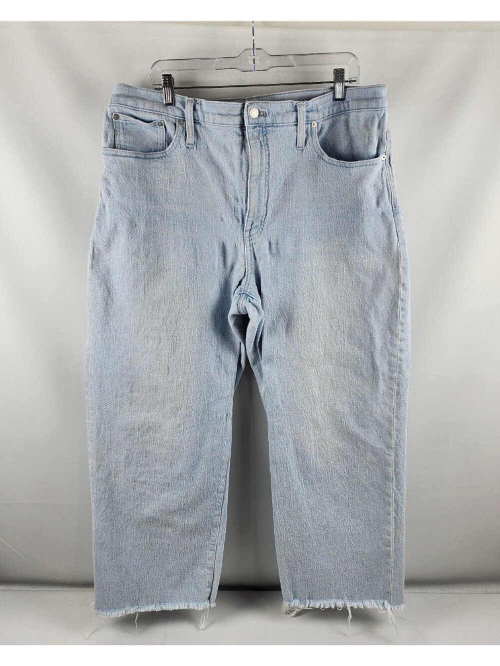Madewell Jeans Womens Plus 33T Blue The Perfect Vintage Wide Leg Crop (34x27)